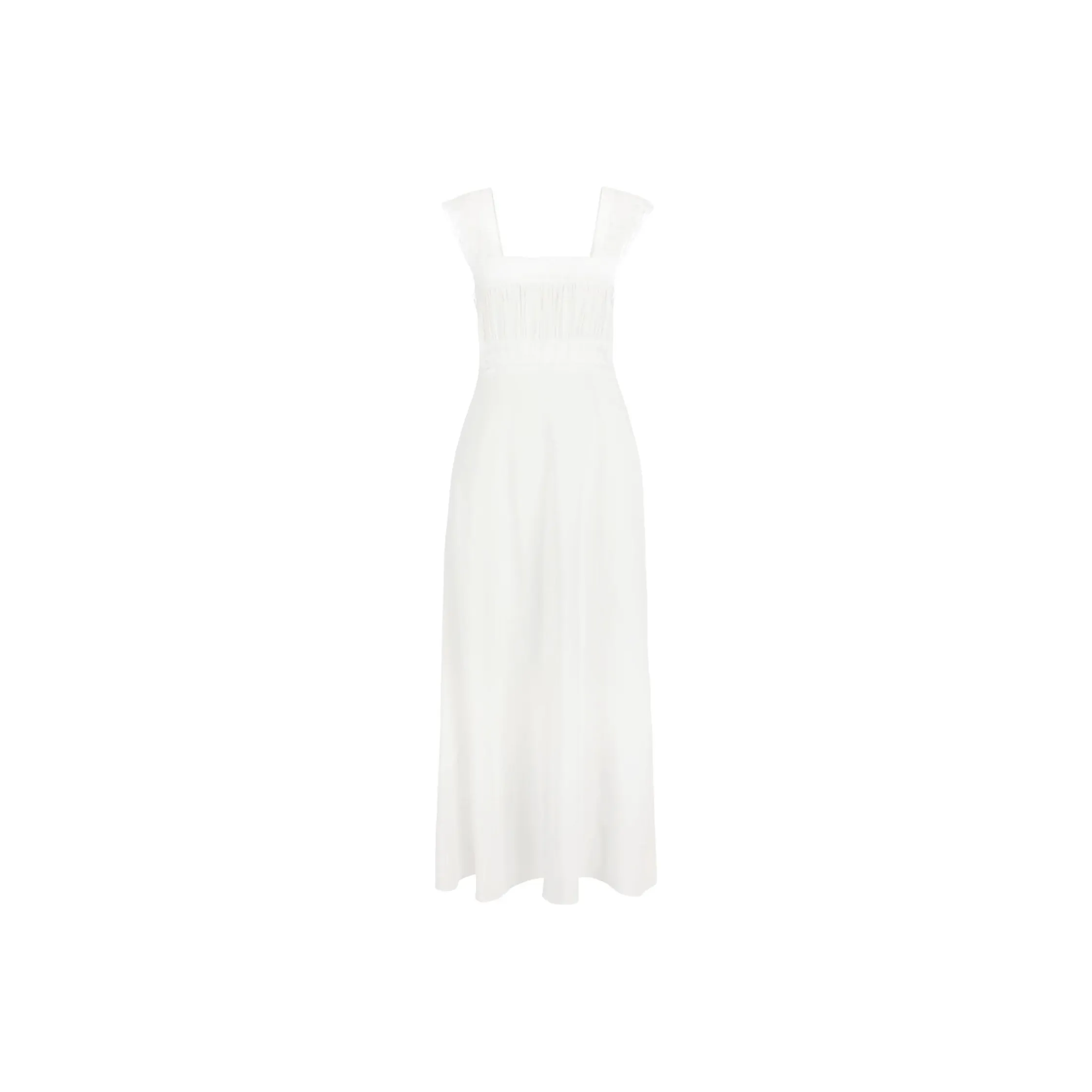 Selkie Collection SS24 Sleeveless Dress Women's Ivory White