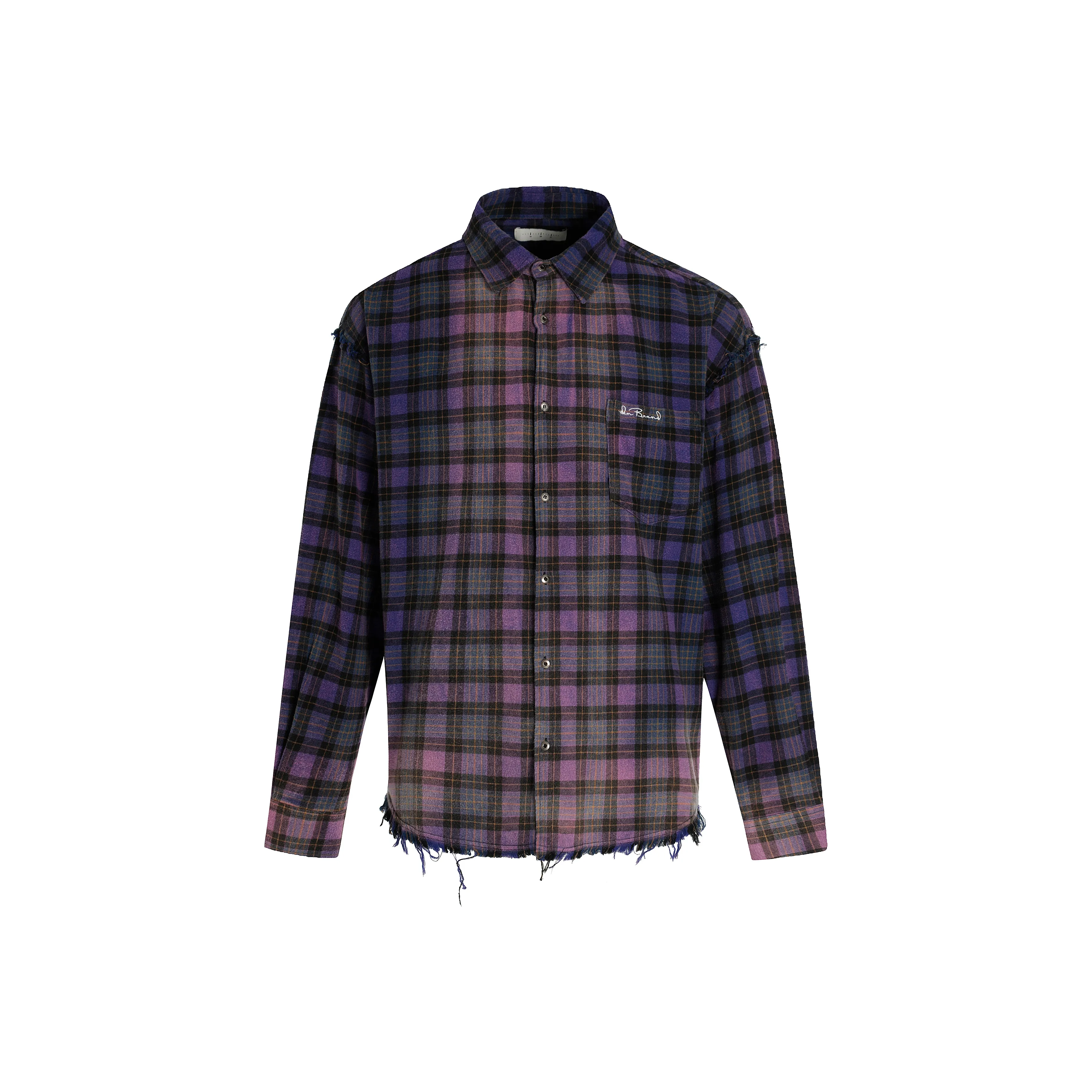 HEIYIXIANSHENG Фиолетовая унисекс рубашка