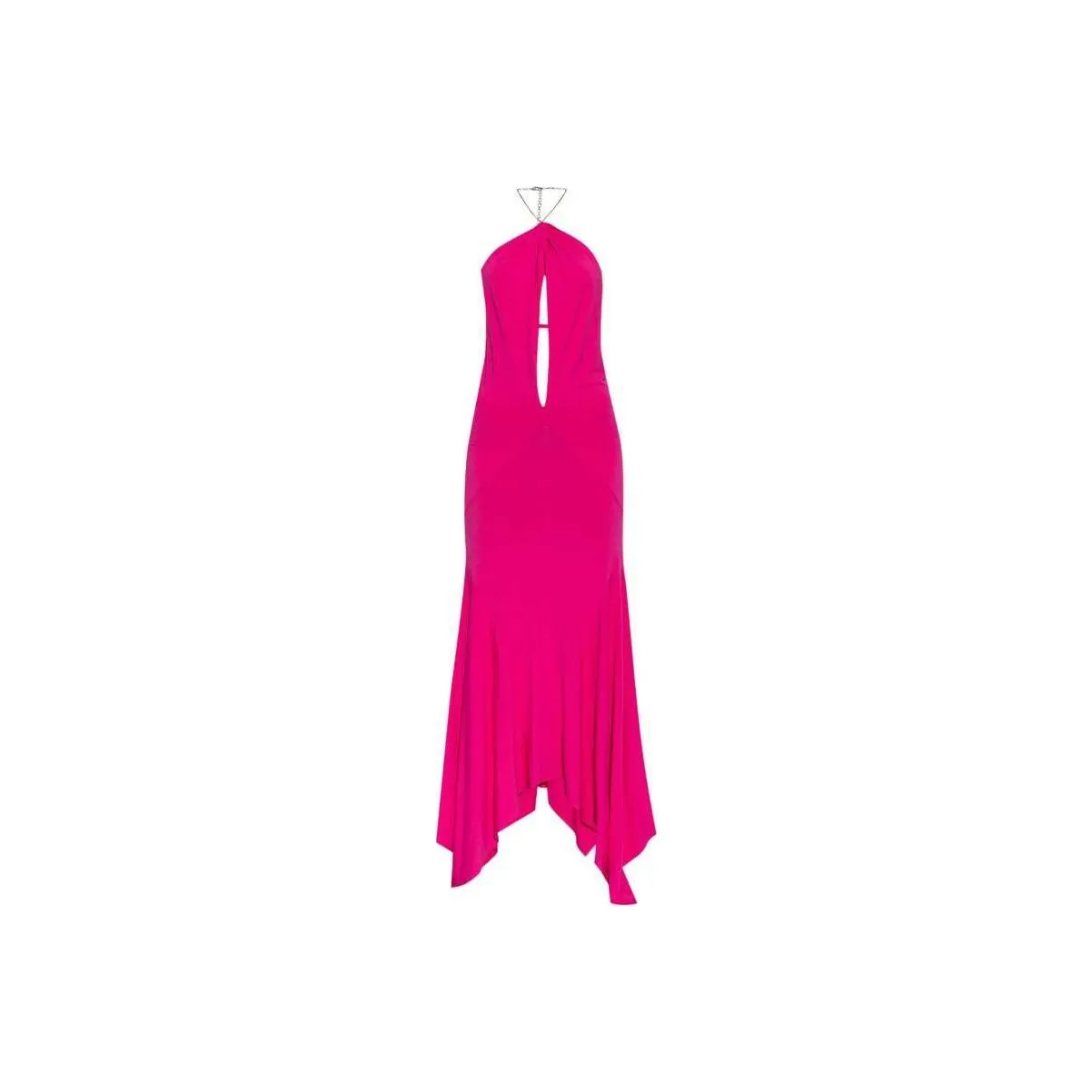 The Attico Asymmetric Halterneck Long Dress