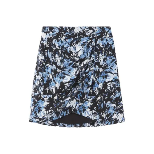THE KOOPLES Синие Женские Повседневные Короткие Юбки