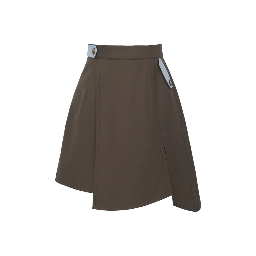 SNBL Повседневные короткие юбки женские темно-коричневые