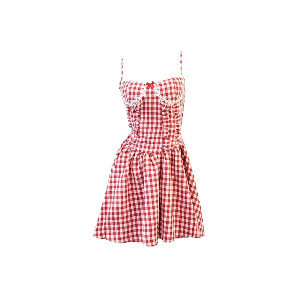PAZZO Slip Dresses Women's Red