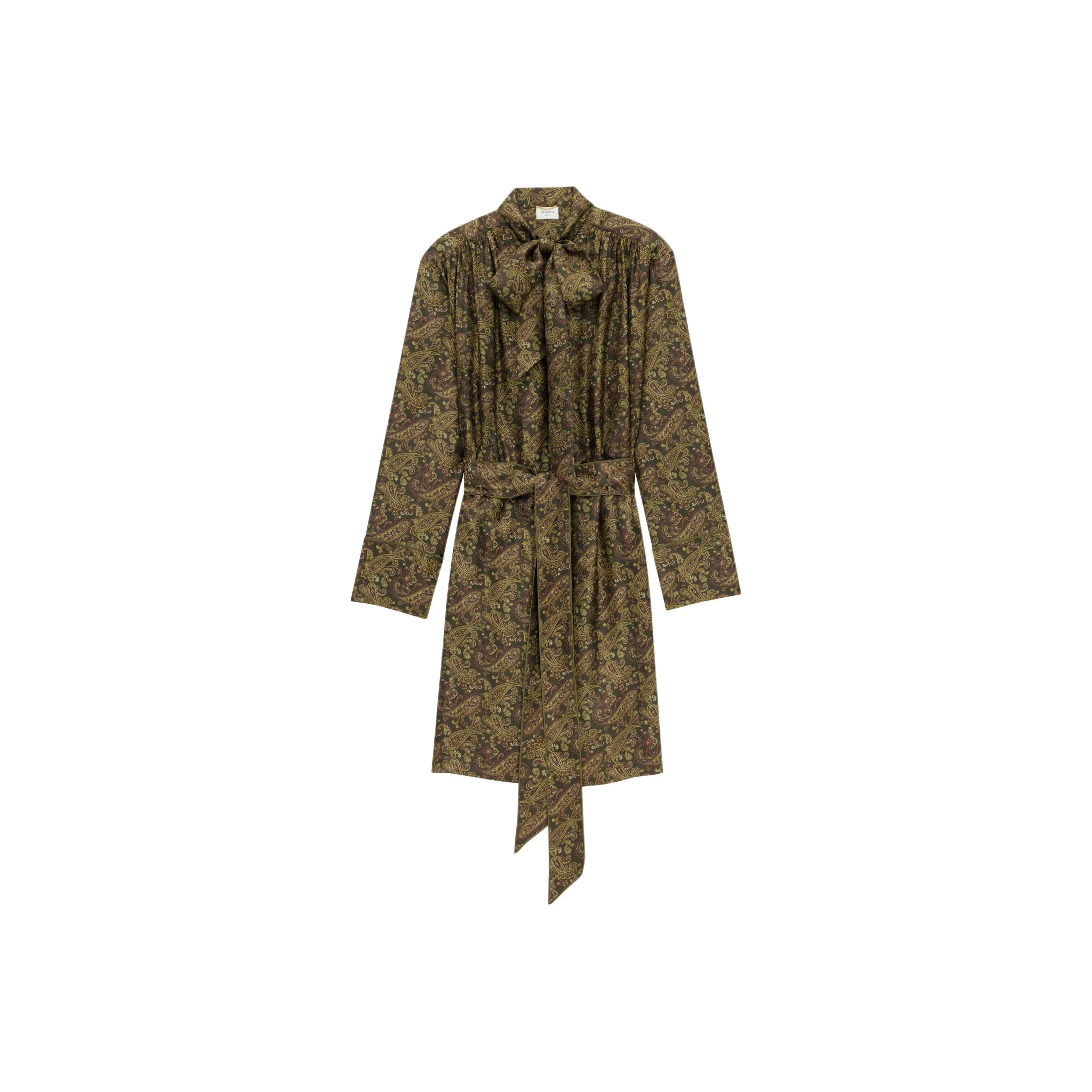 SAINT LAURENT Paisley print Silk Dress