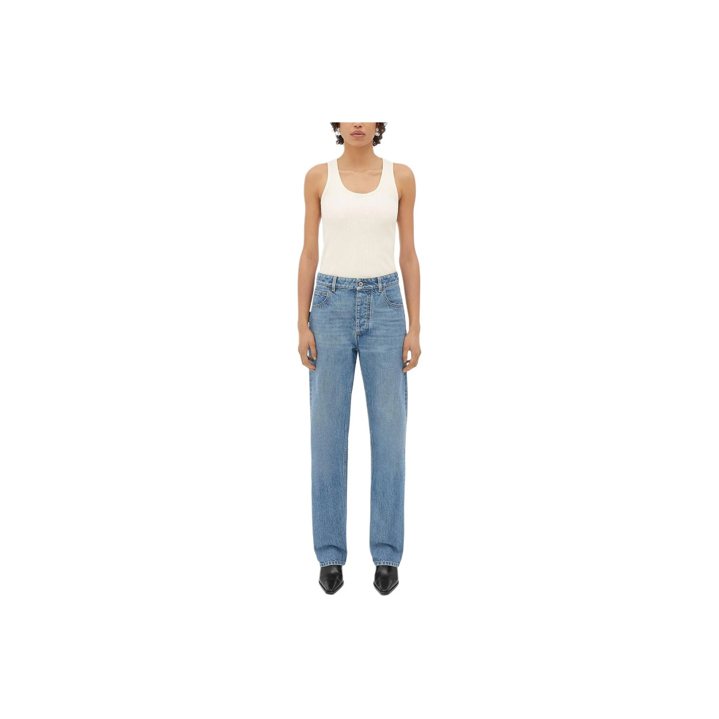 Bottega Veneta Vintage Washed Boyfriend Denim Jeans