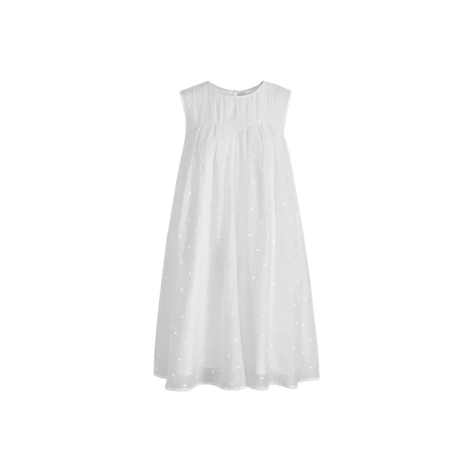 KUOSE Sleeveless Dress Women's White
