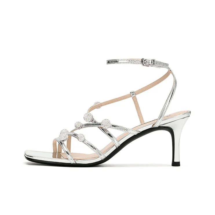 73Hours Метеоритный дождь Trajectory Высокие каблуки Серебряный