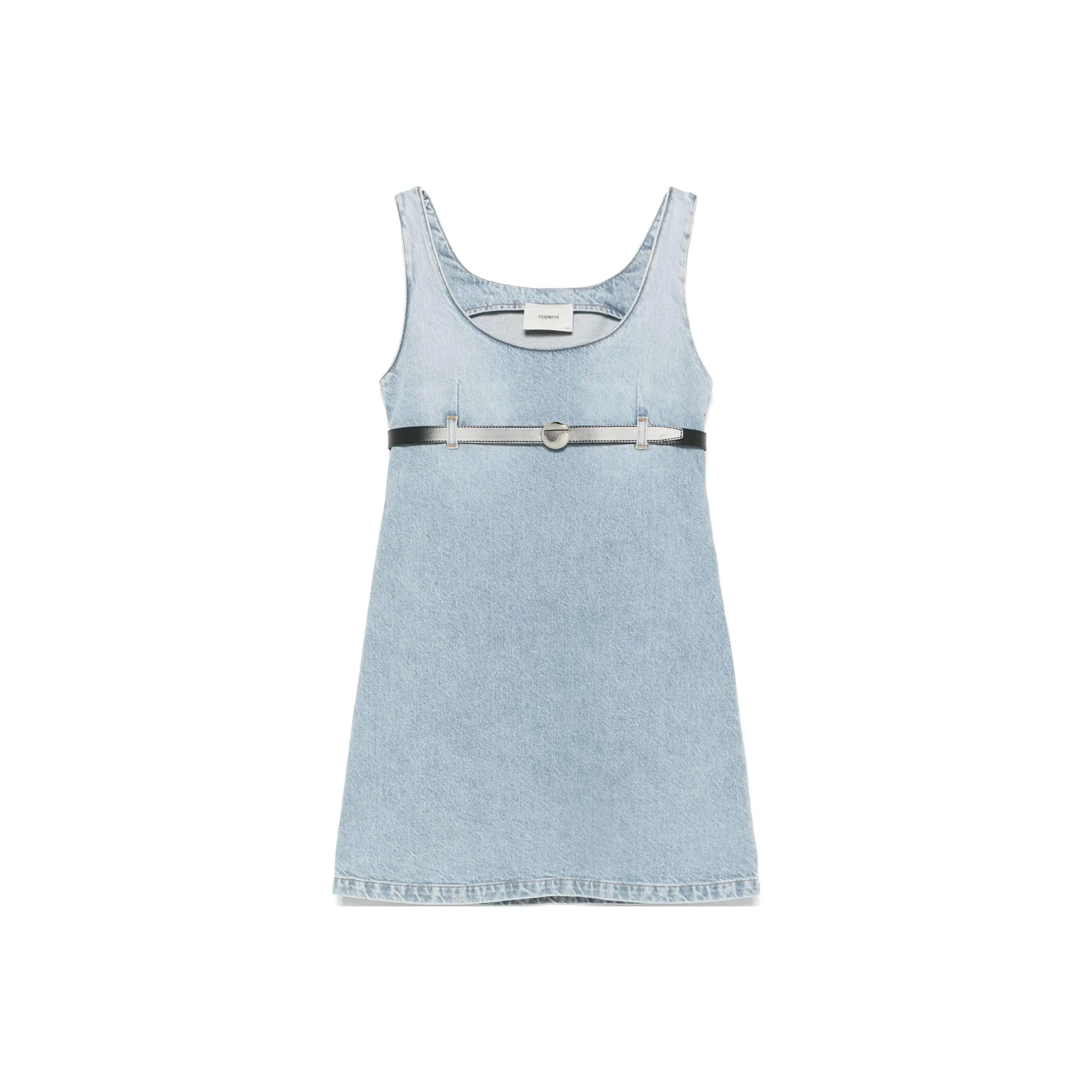COPERNI Belted Denim Mini Dress
