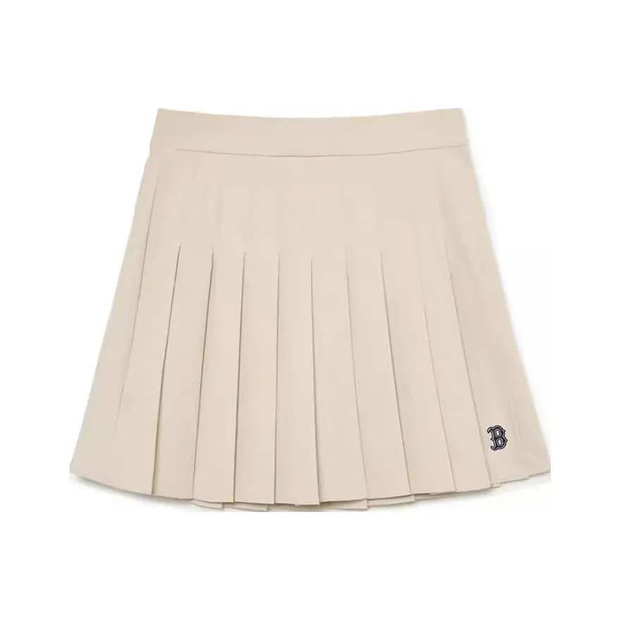 MLB Повседневные короткие юбки женские светлый бежевый