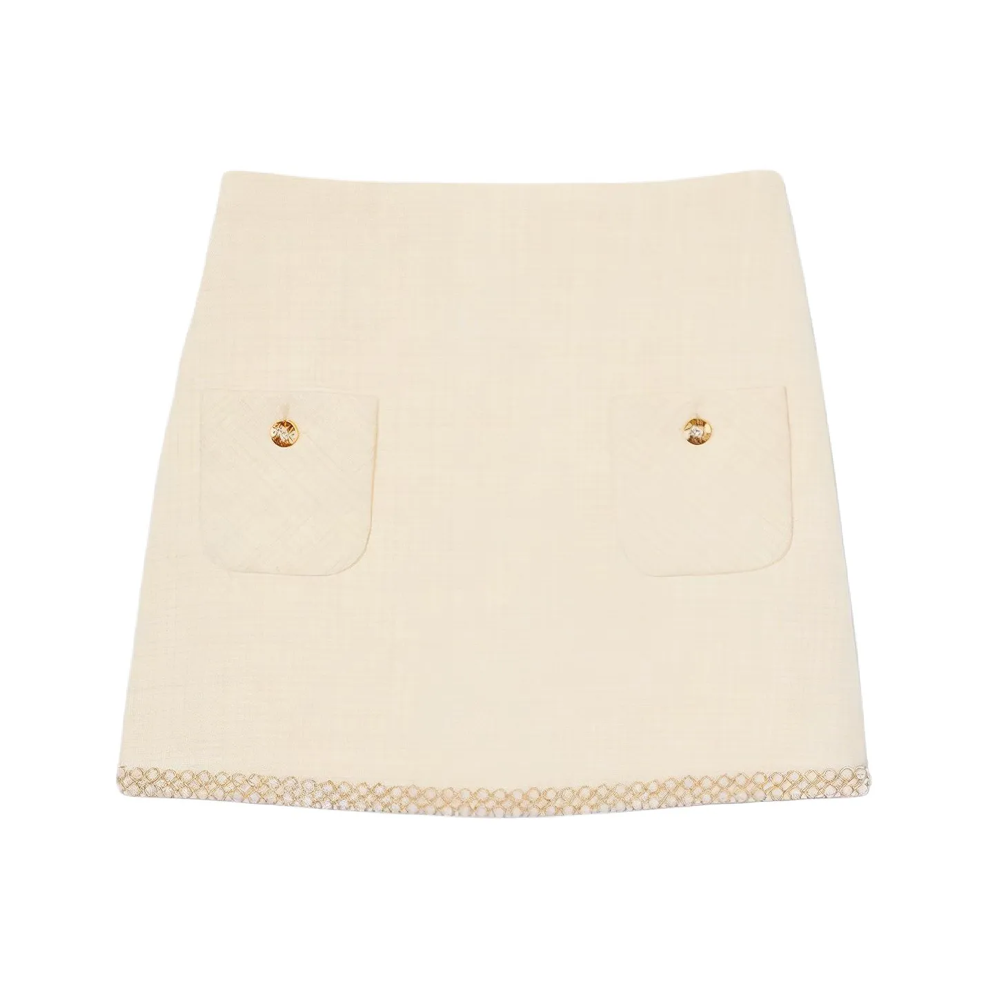 Sandro Повседневные короткие юбки Женские Светлый Умбра