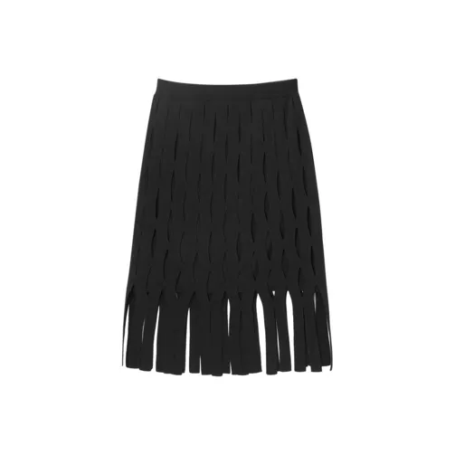 OVV Повседневный Длинный Юбка Женская Черная