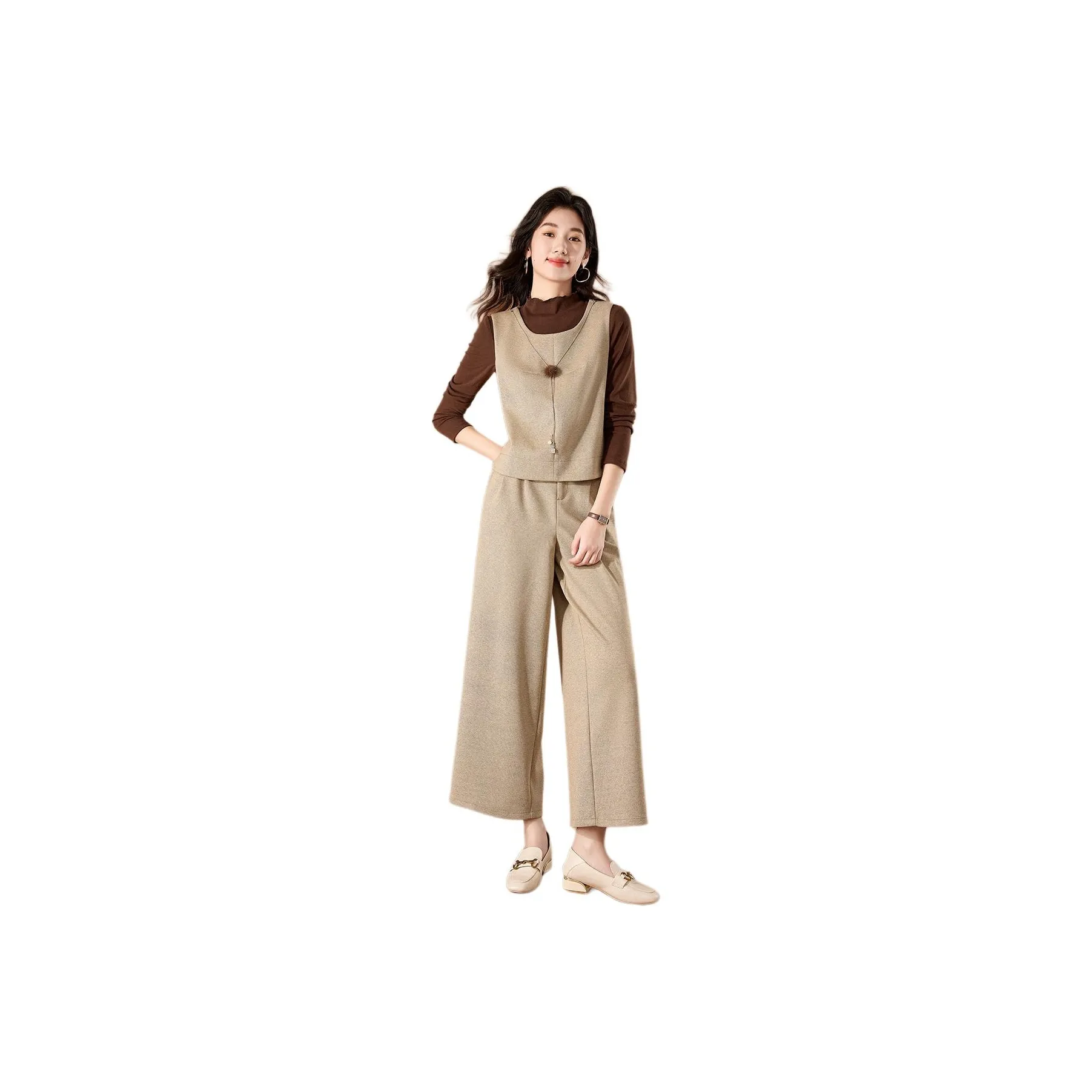 Mylan Spring, Fall Casual Suit Regular Women's Khaki Collection Brand, Stay Updated With Event Alerts