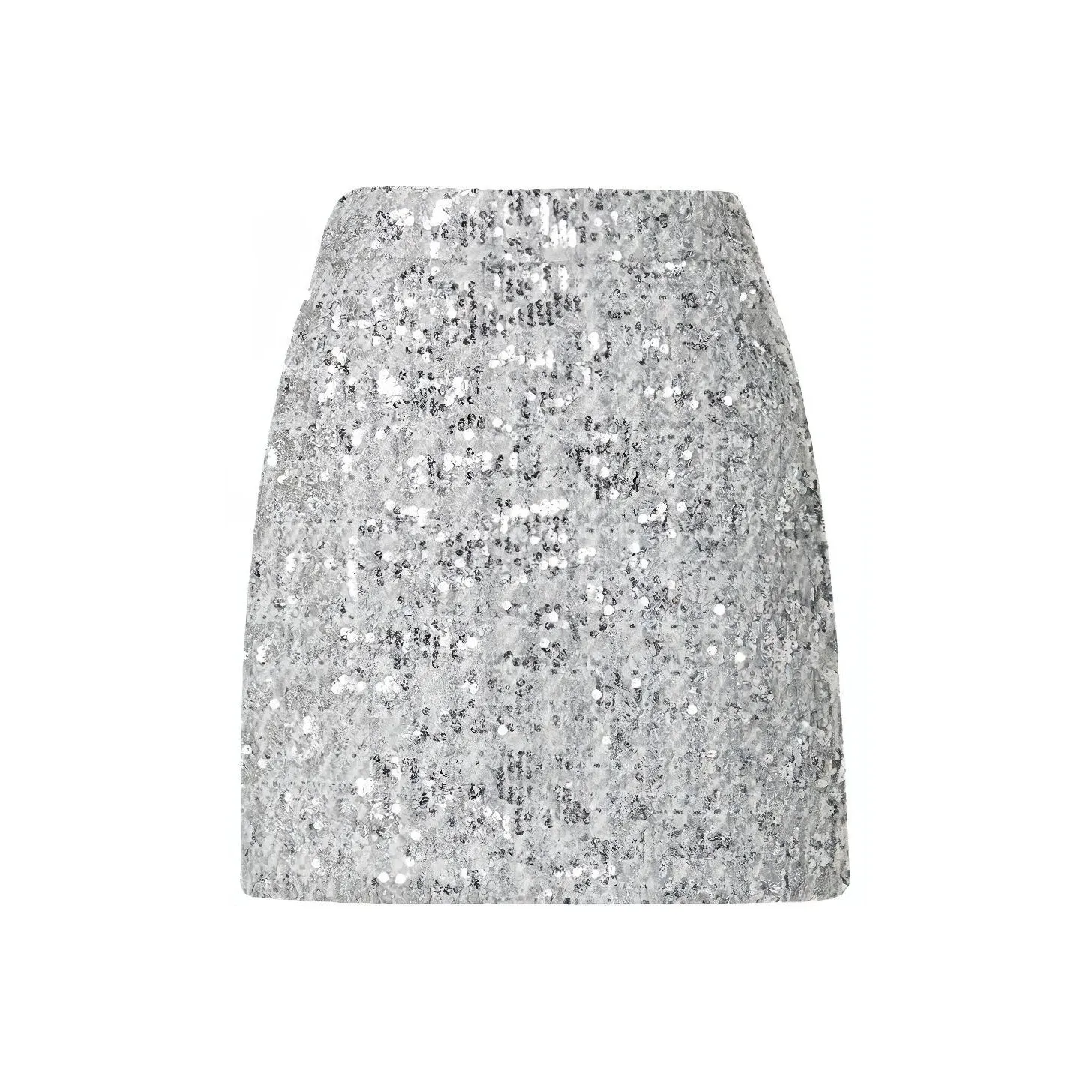 TAMMY TANGS Повседневные короткие юбки Женские Серебристые