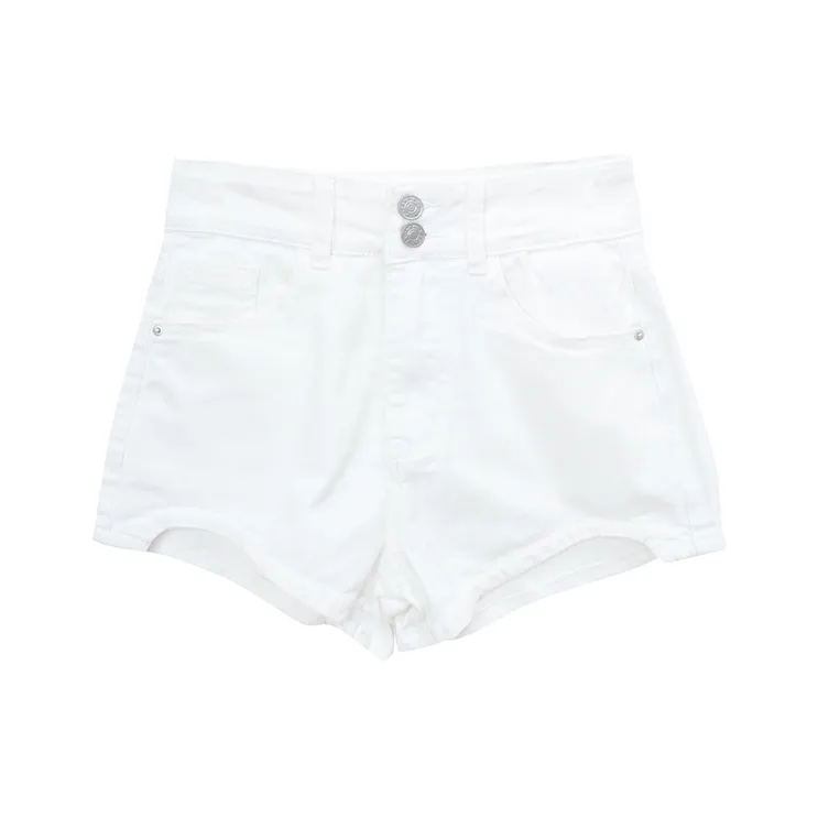 FOCOS STUDIO Белые Женские Джинсовые Шорты
