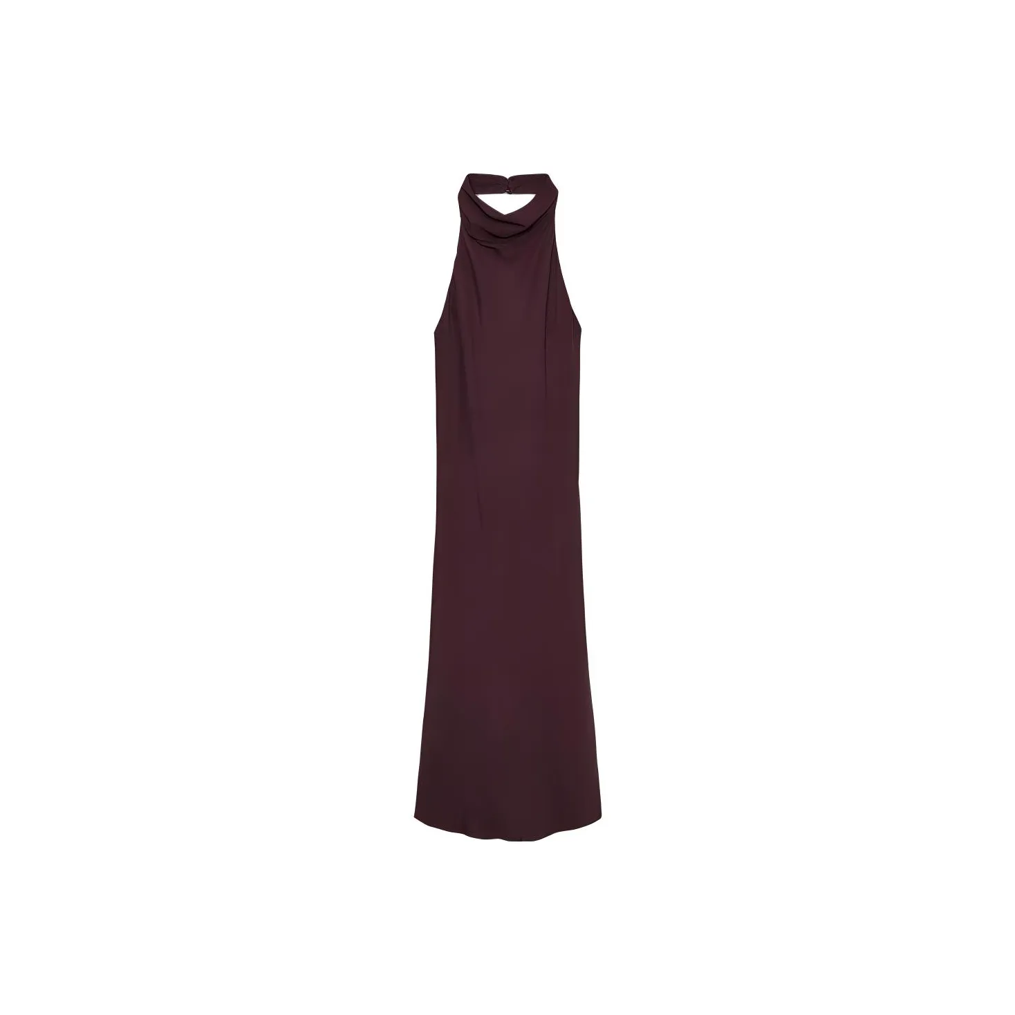 ZARA Valentine's Day Collection SS25 Sleeveless Dress Women's Burgundy