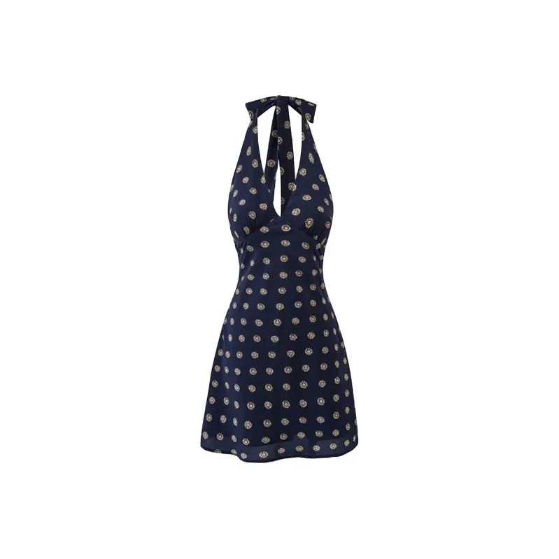 TIBINB Sleeveless Dress Women's Royal Blue