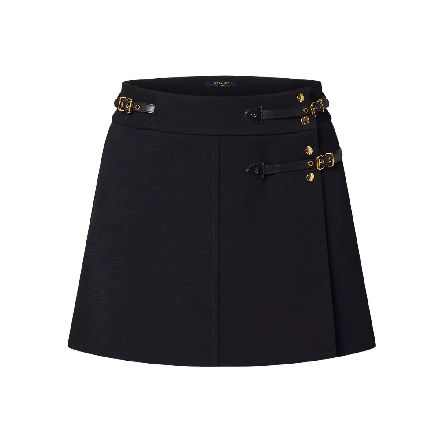 LOUIS VUITTON Strap Detail Mini Wrap Skirt