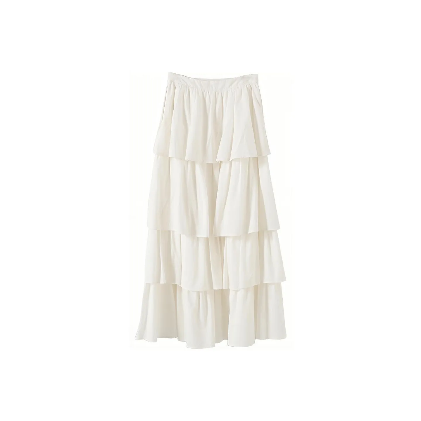 YUMOMO STAR Повседневная длинная юбка женская сказочно-белая