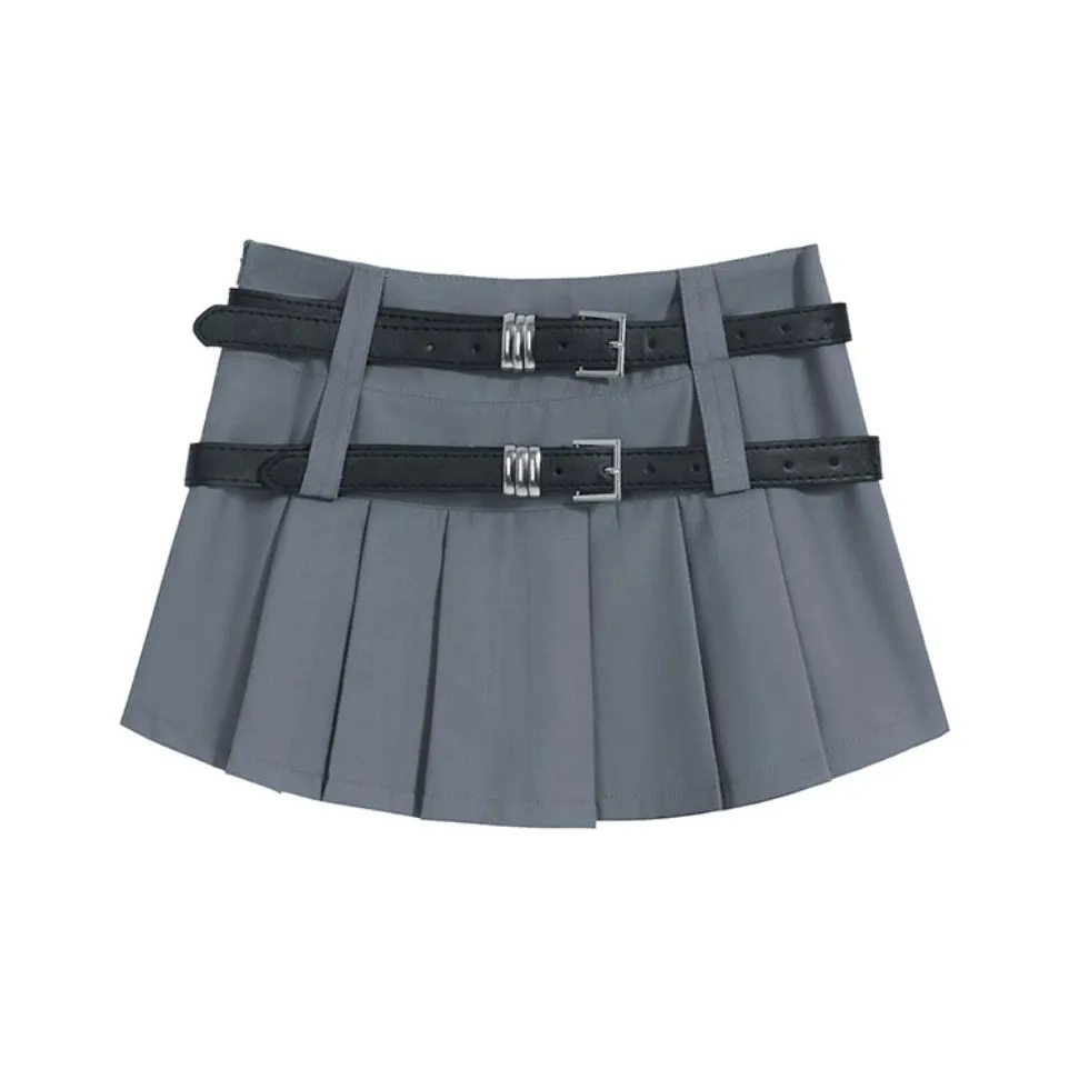 ETSE Повседневные короткие юбки женские светло-серые