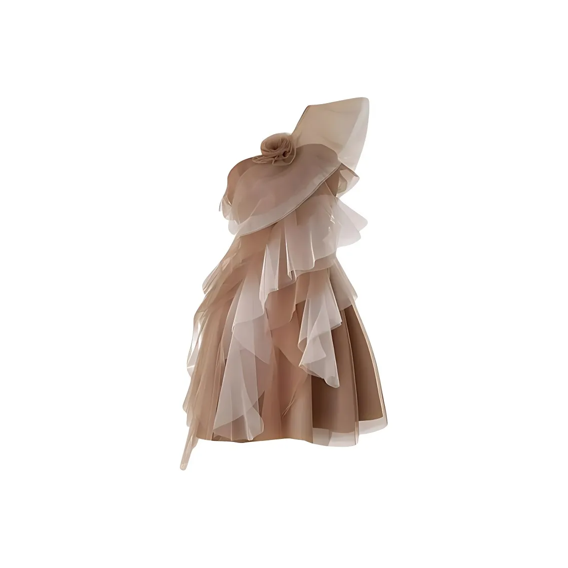 BIFH Без рукавов Платье Женское Коричневое