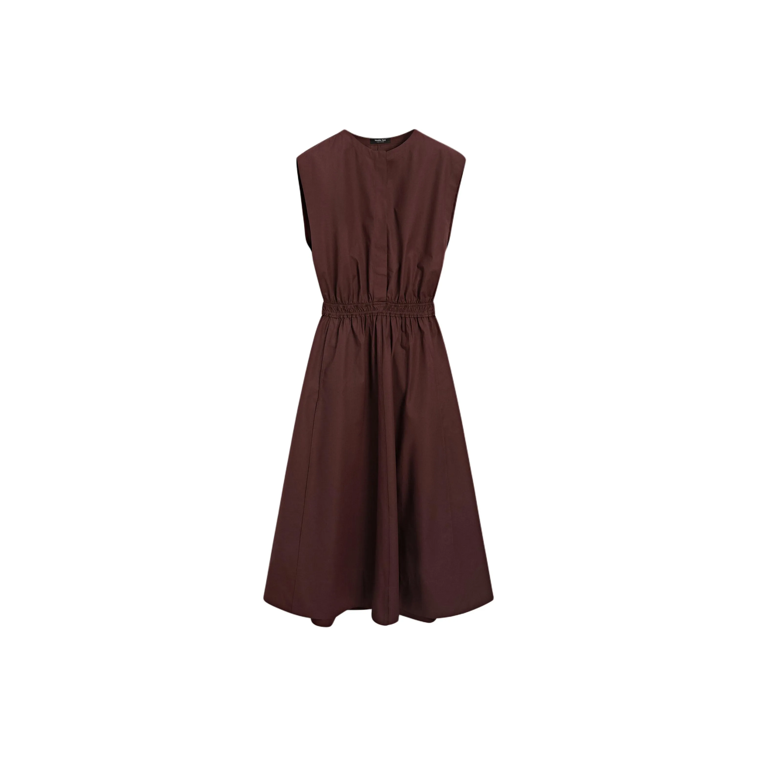 Massimo Dutti Sleeveless Dress Women's Dark Red