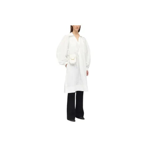 3,1 PHILLIP LIM Белое Женское Длинное Платье с Рукавами