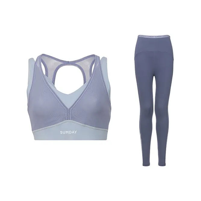 Sumday Athletics Дзен-синий + Темно-фиолетовый Женские Повседневные Костюмы