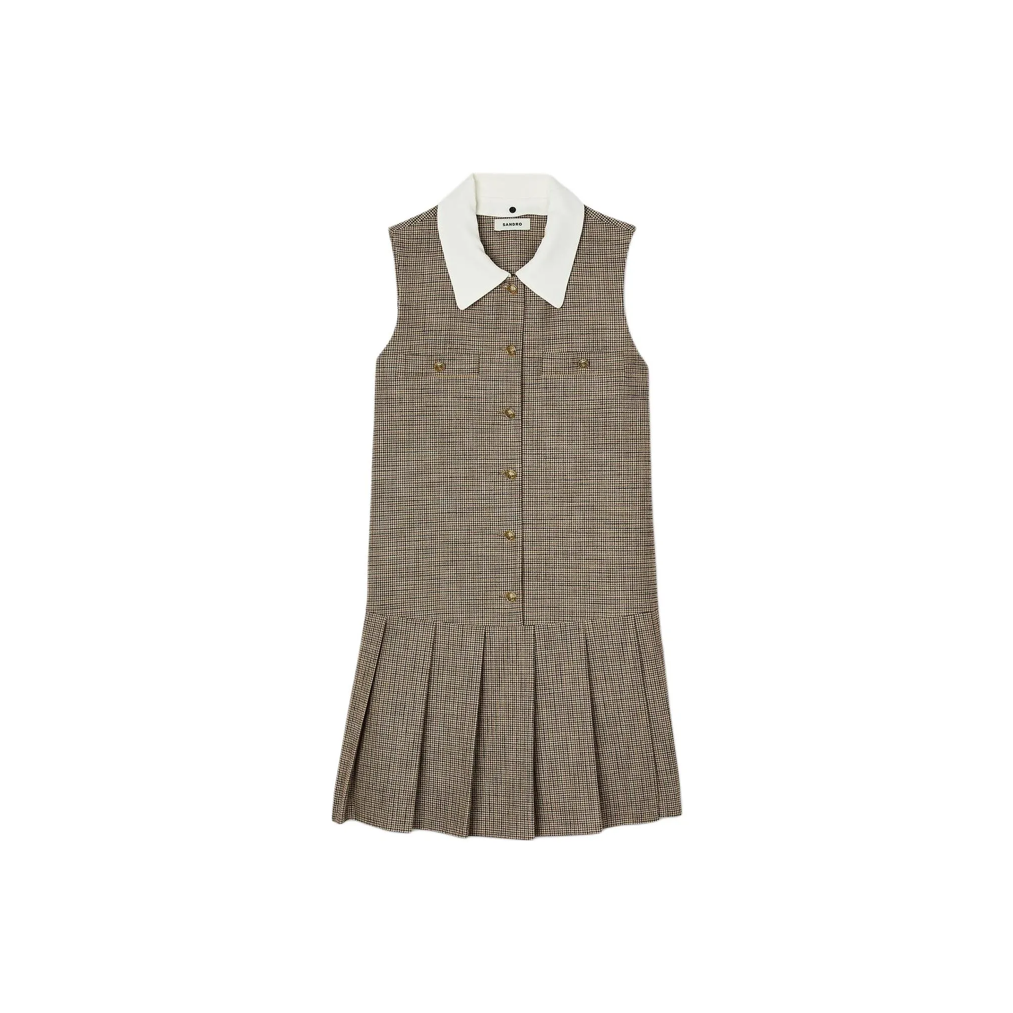 Sandro Houndstooth pattern Mini Dress