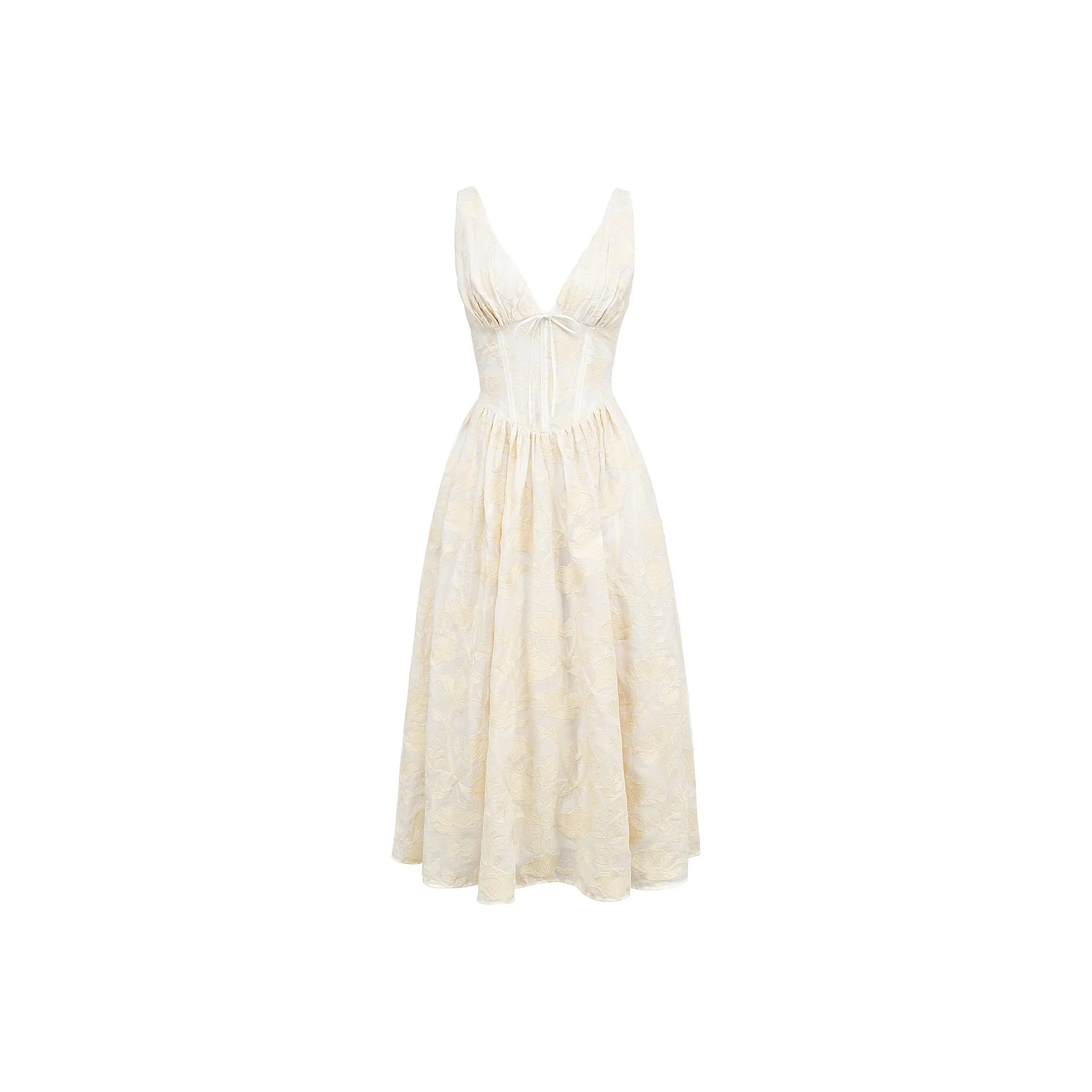 HOUSE OF CB Emmelina Slip Dresses Women's SNOWDROP/Snowflake White