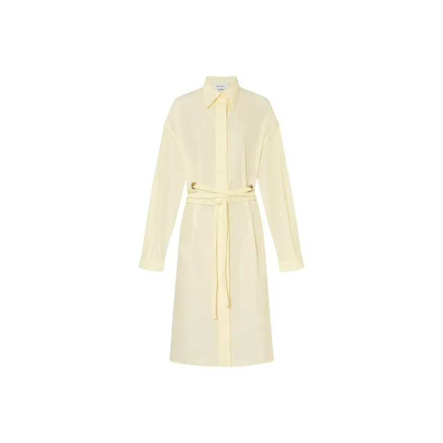 MOCO Long Sleeved Dress Women's Tender Grass Yellow