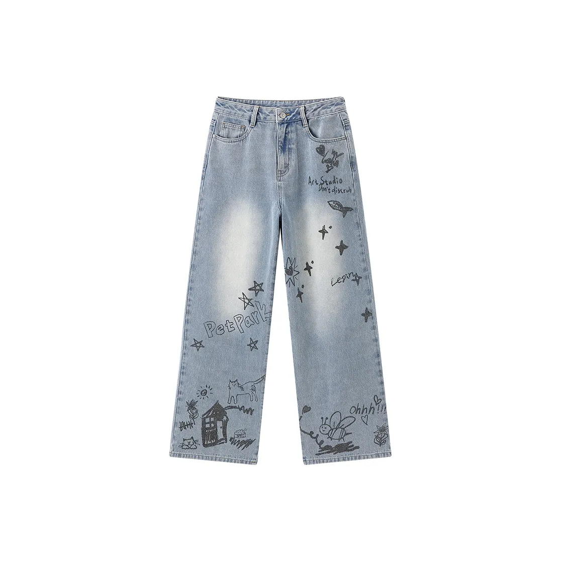 LEDIN Jeans Women's Light Denim Blue In Stock