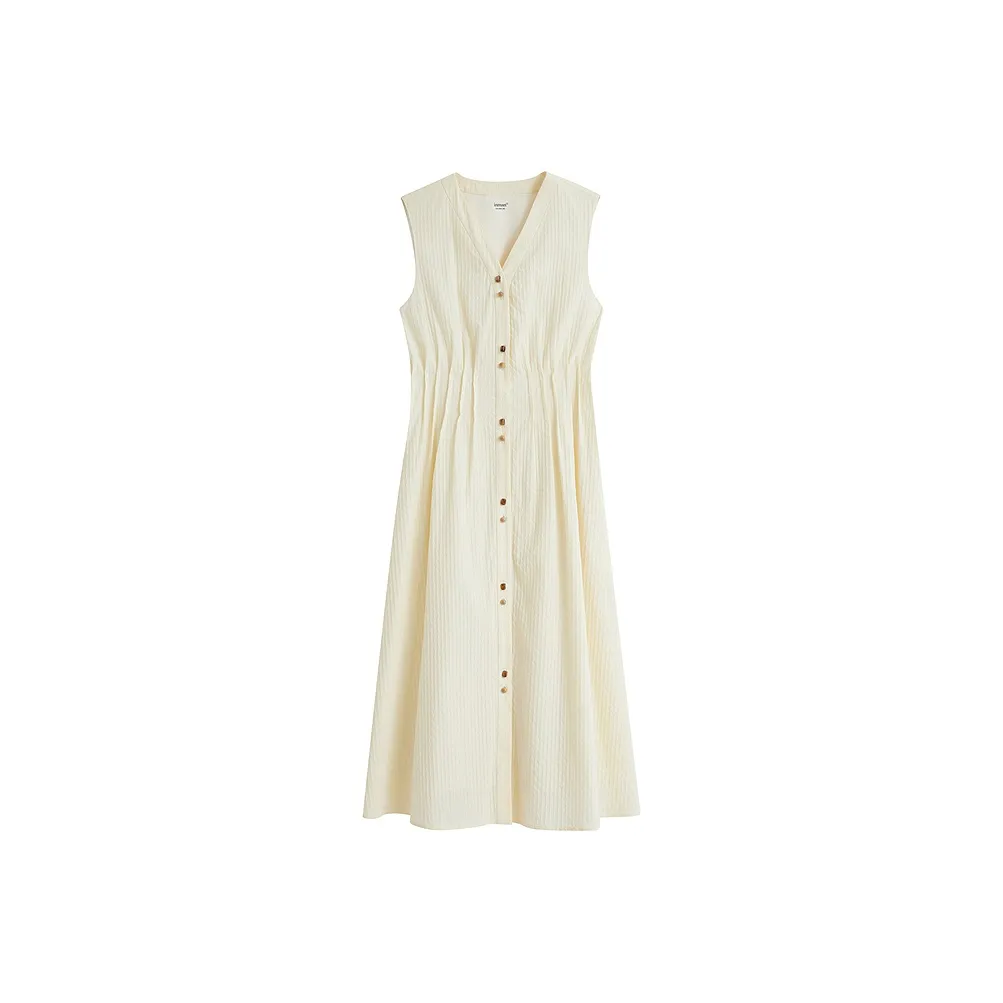 Inman Sleeveless Dress Women's Pear Blossom Beige
