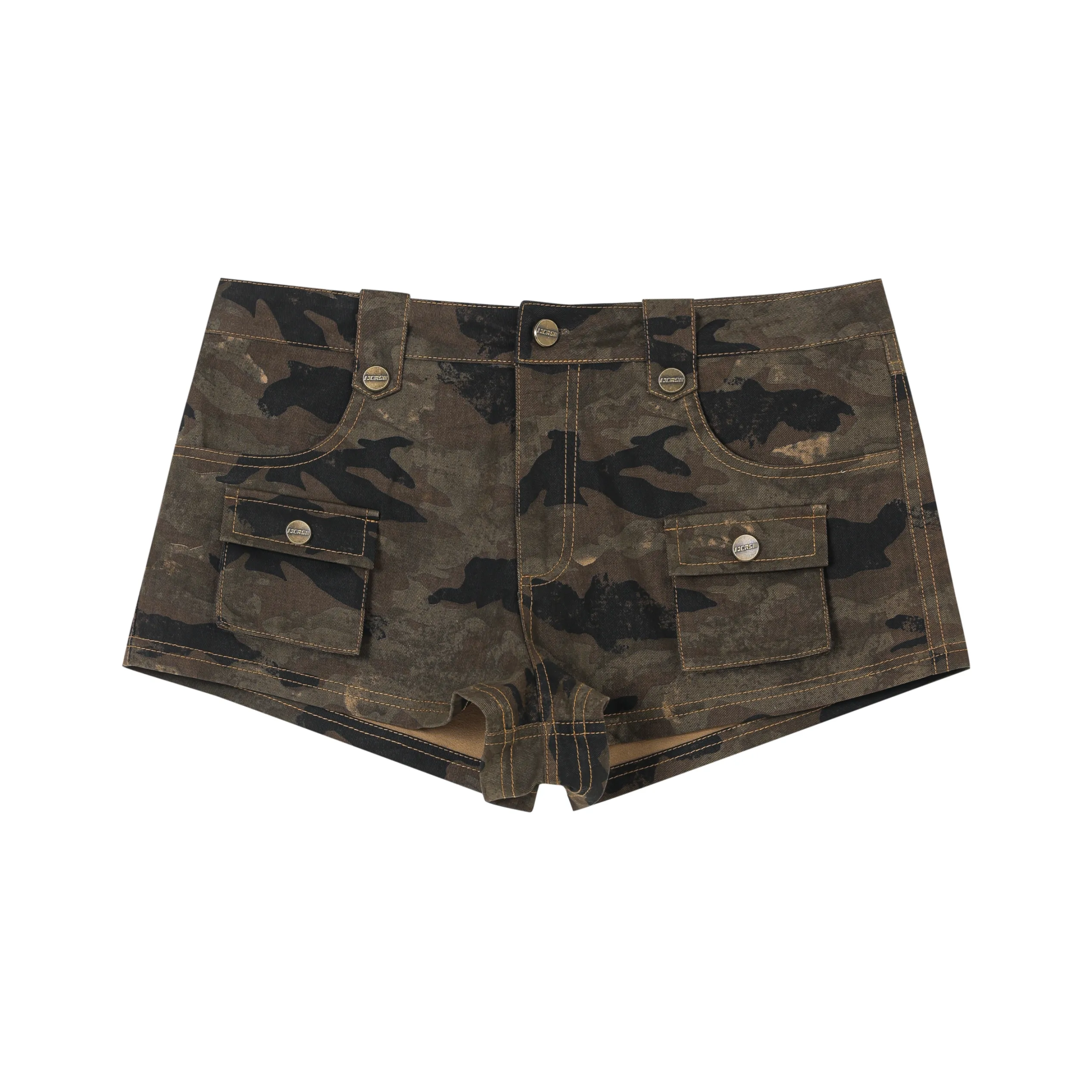FORNINES Casual Shorts Women's Camouflage