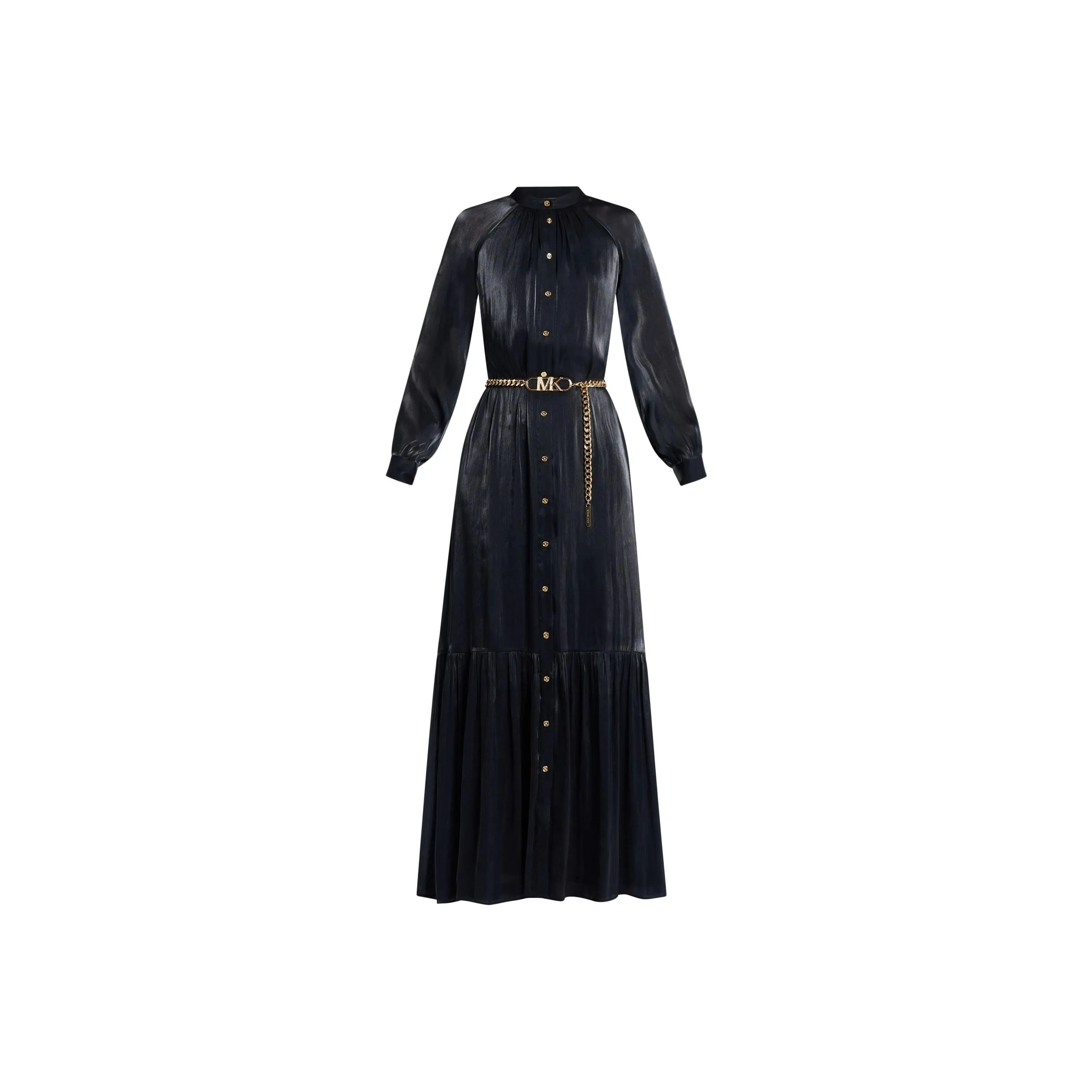 MICHAEL KORS Long sleeve Belted Maxi Shirtdress