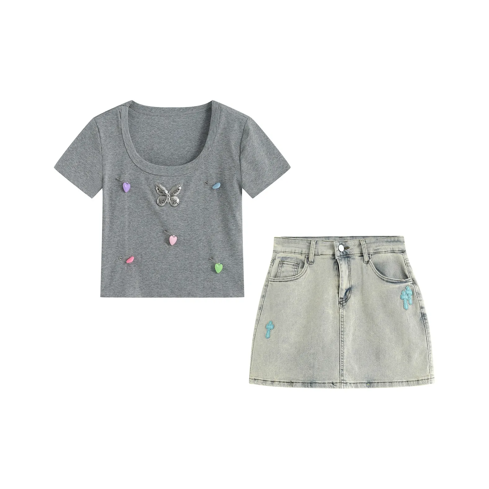 9 Кошачьих Лакомств в форме палочек Комплект с юбкой Женские