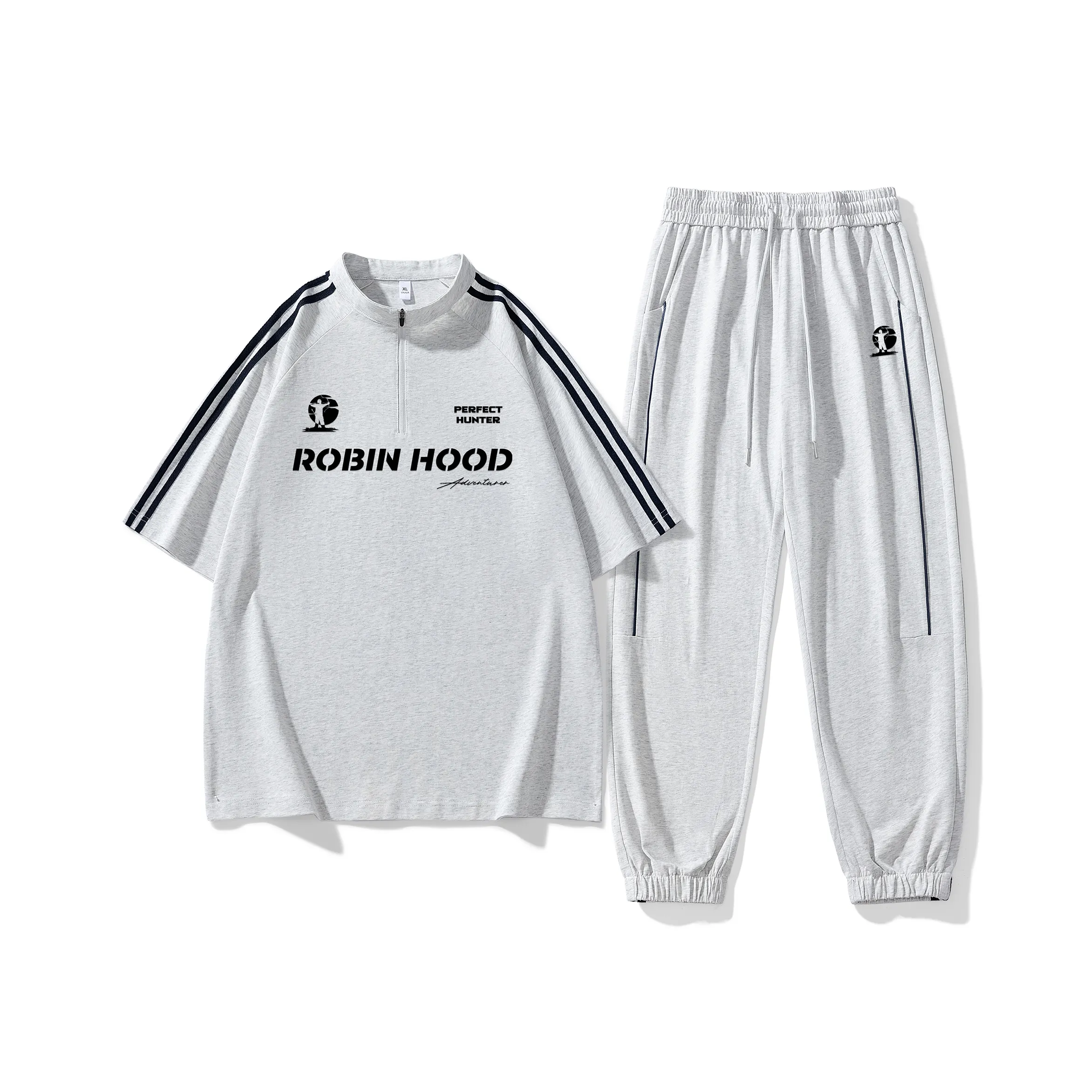 ROBINHOOD Casual Suit Unisex Light Heather Gray