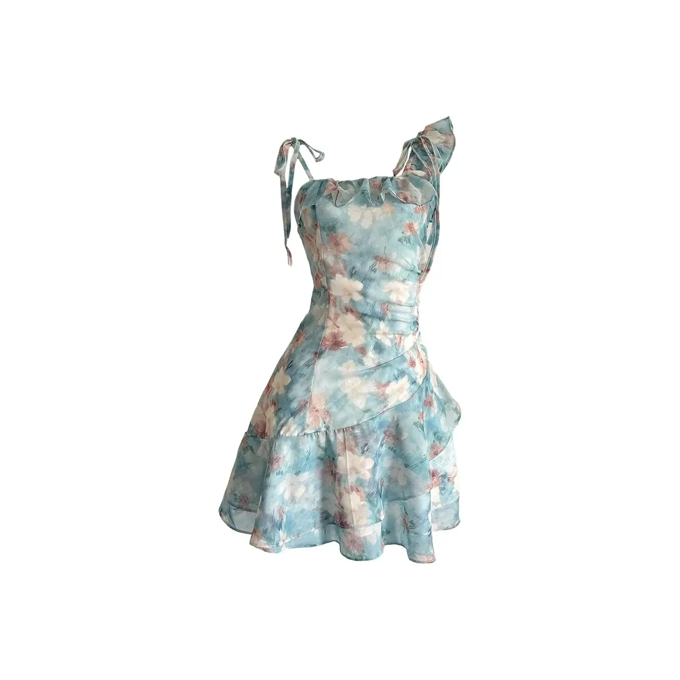 COHX Slip Платье Женские Масло Картины Зеленый