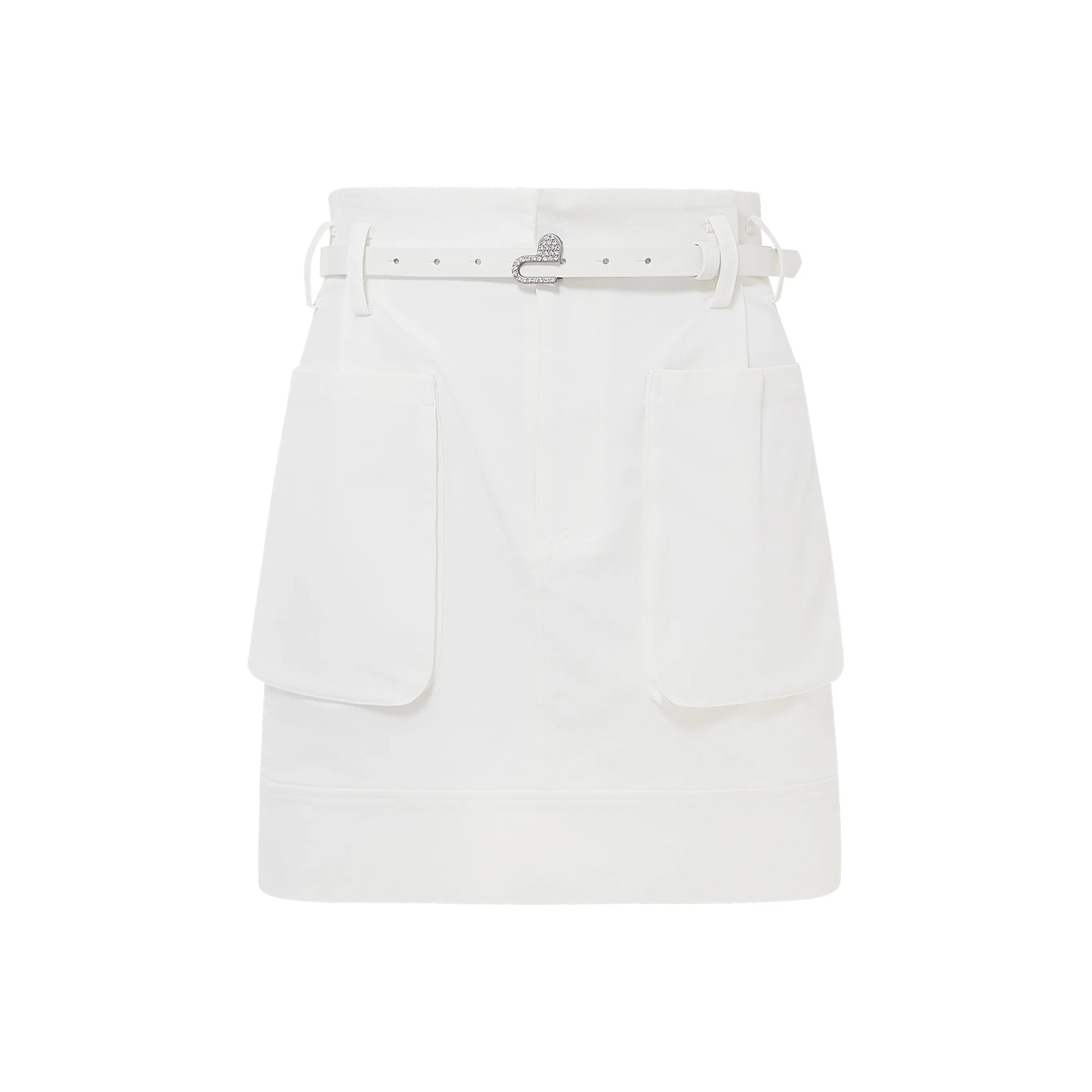 D'zzit Белая женская короткая юбка карго