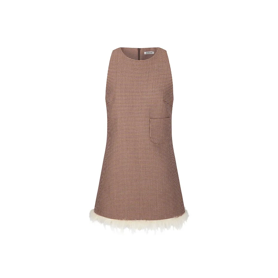 HERLIAN Sleeveless Dresses Women's Brown