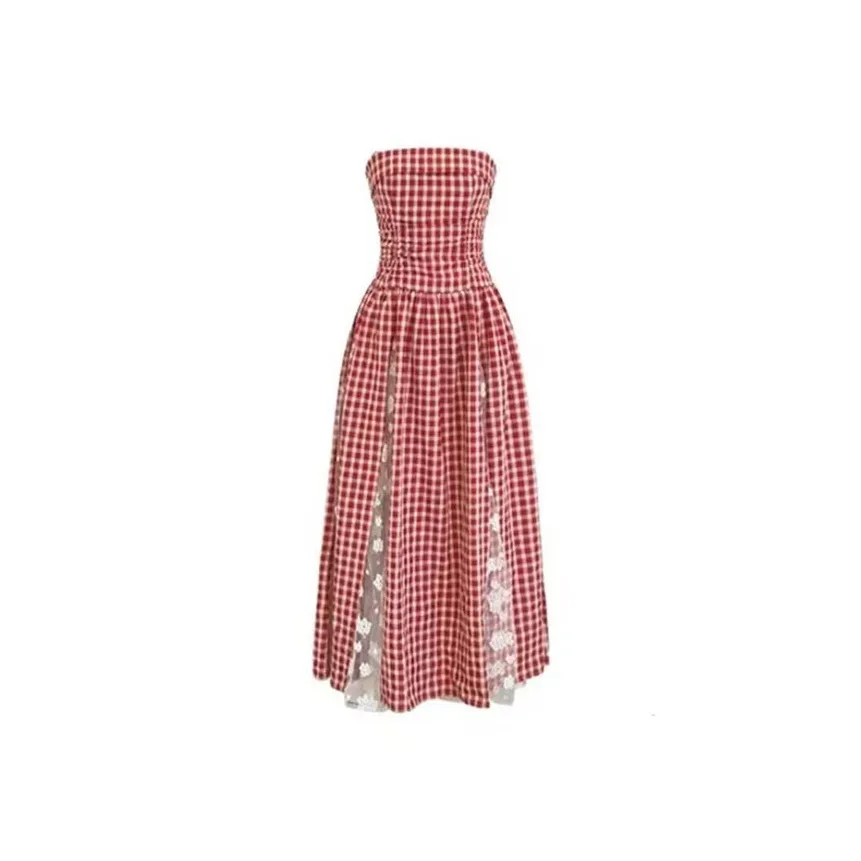 BIFH Без рукавов Платье Женское Красное