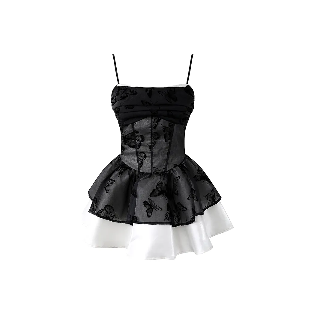 XIAOJUCHUANLI Юбка-платье Женское Черное