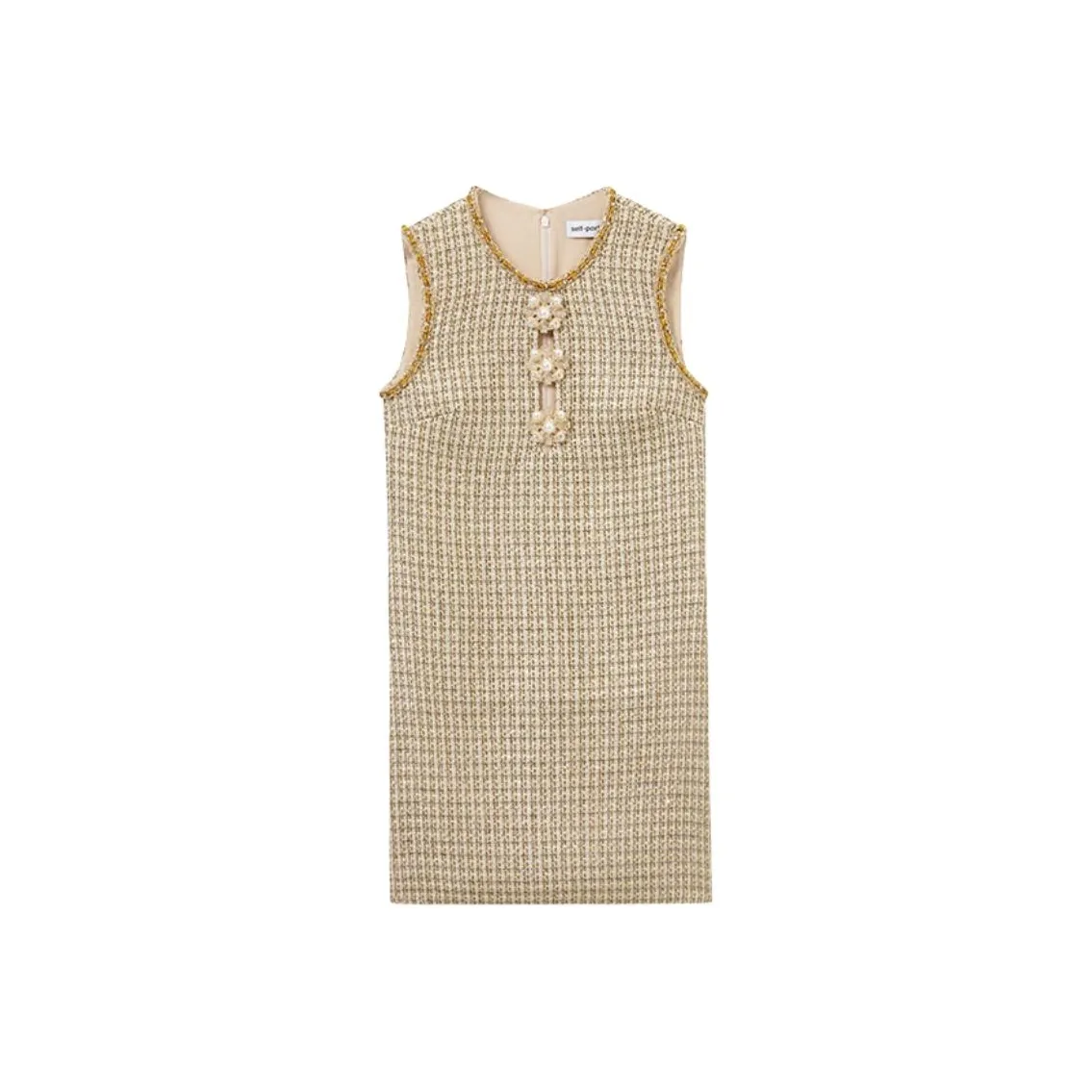 Self portrait Embellished Bouclé Mini Dress