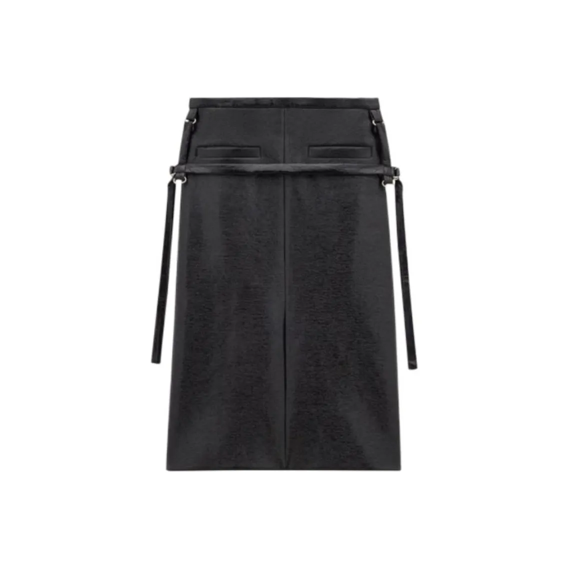 COURREGES Midi Leather Skirt