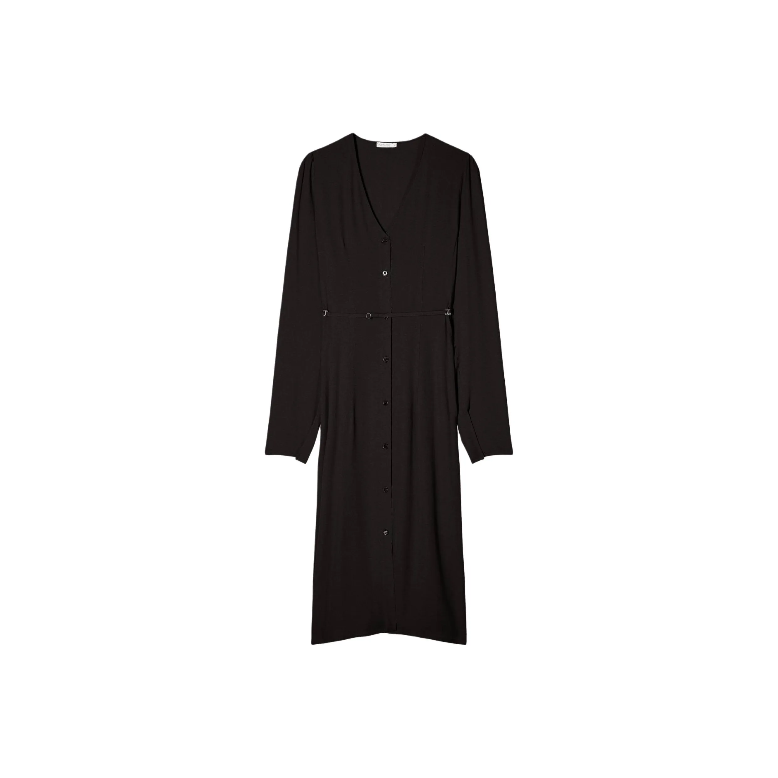 Patrizia Pepe Buttoned V Neck Dress