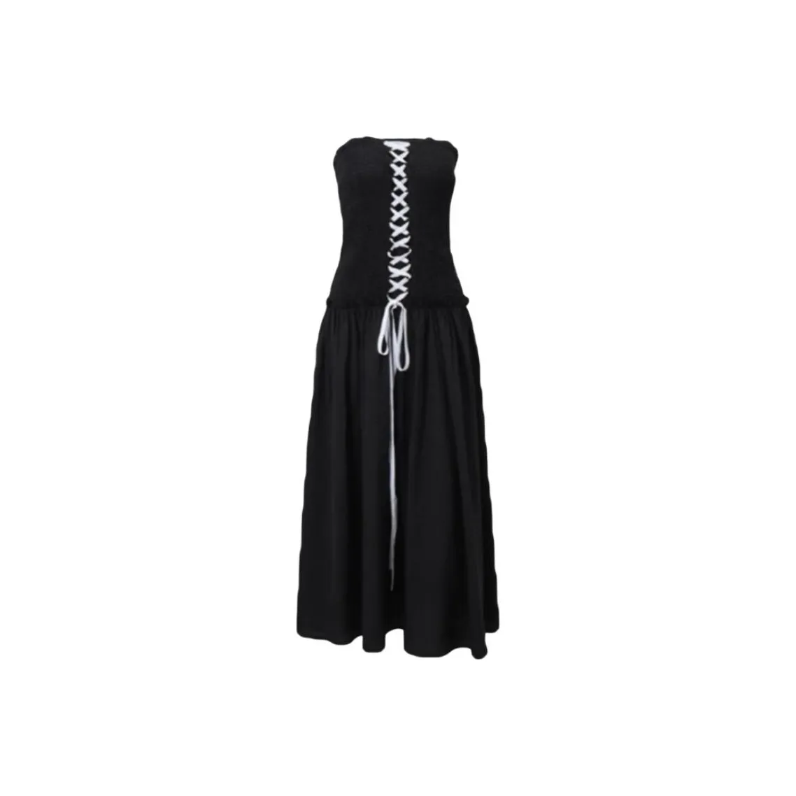 JOSR Без рукавов Платье Женское Черное