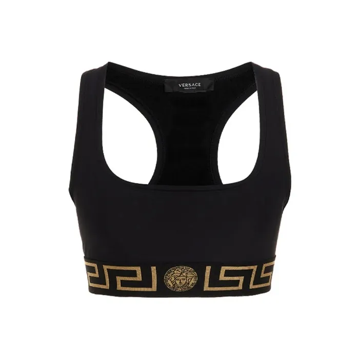 VERSACE Medusa Motif Scoop Neck Bra