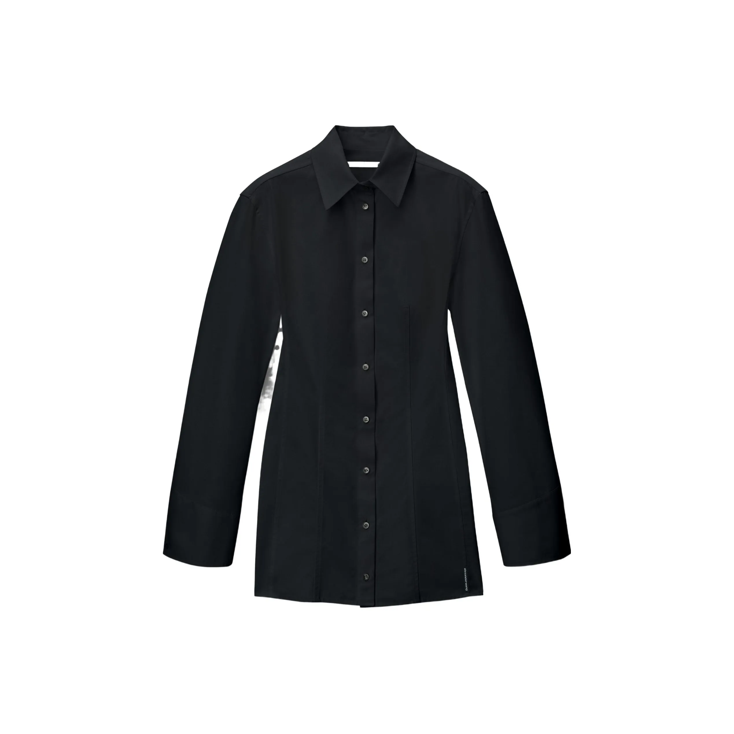 Alexander Wang Длинное платье с длинными рукавами женское черное