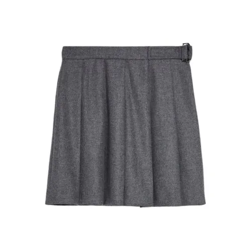 WEEKEND MaxMara Серые Женские Повседневные Короткие Юбки