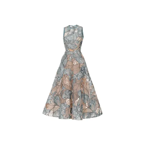 ELIE SAAB Синие Женские Платья без рукавов