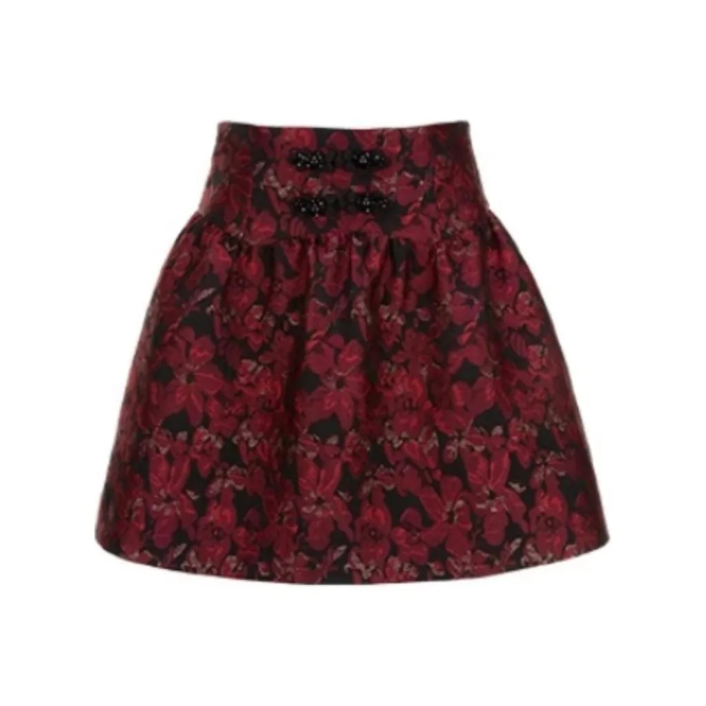 AIVEI Повседневные короткие юбки женские красные