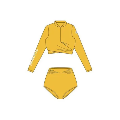 TOSWIM Sea Бежевый Высокая Кромка Пояса Женские Двухкомпонентные Купальники